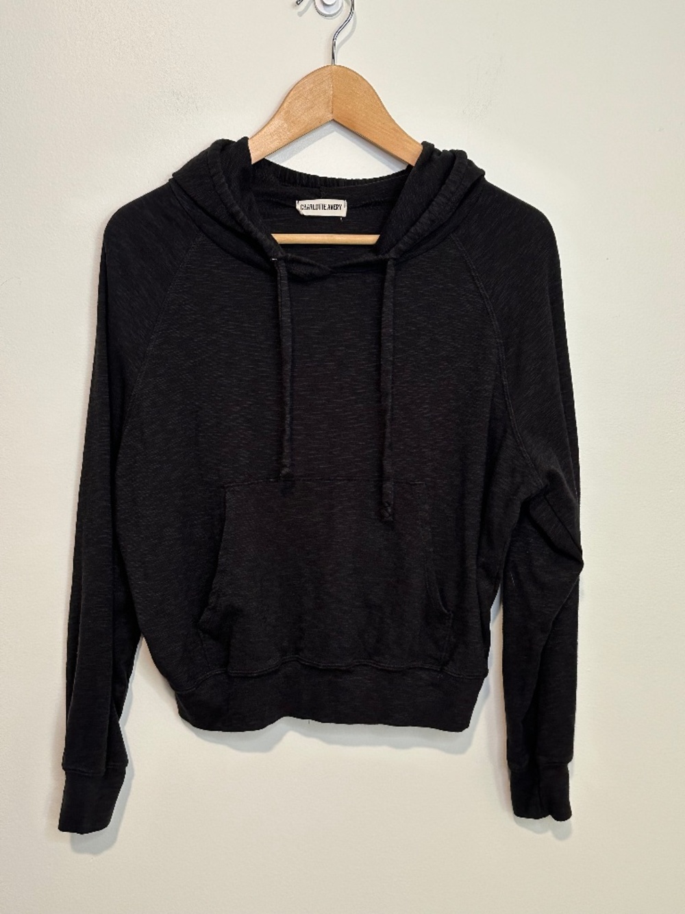 Charlotte Avery Charcoal Grey Hoodie Sweatshirt Small